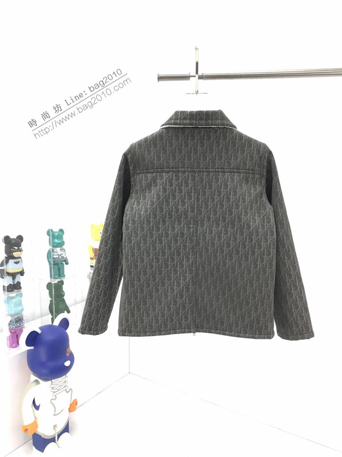 Dior男裝 迪奧CD2020年最新款皮毛一體男士翻領外套 男女同款  ydi3263